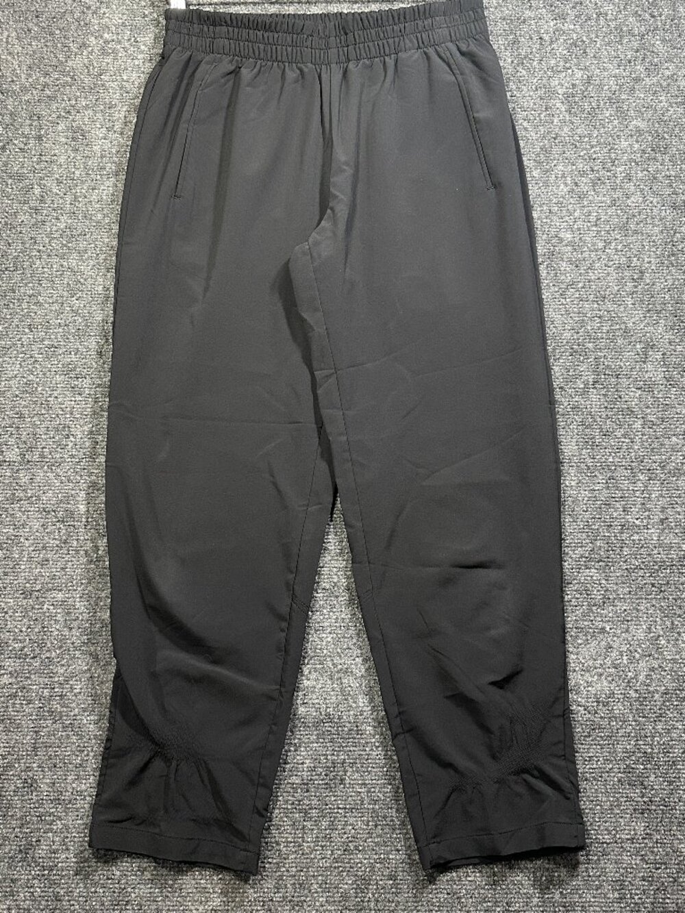 Zella Pants Womens Small Black Pull On Elastic Waist Zip Back Pockets Yoga
